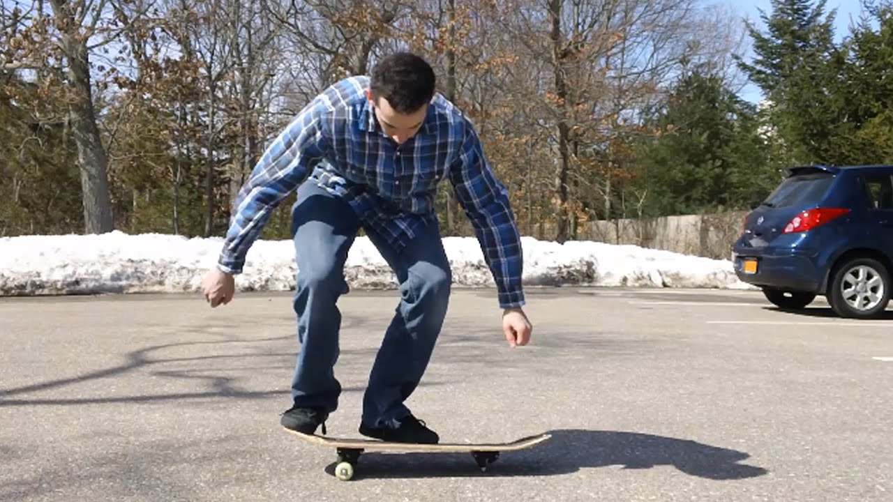 Slowmomike VS Broken Walmart Board: Triple Kickflip