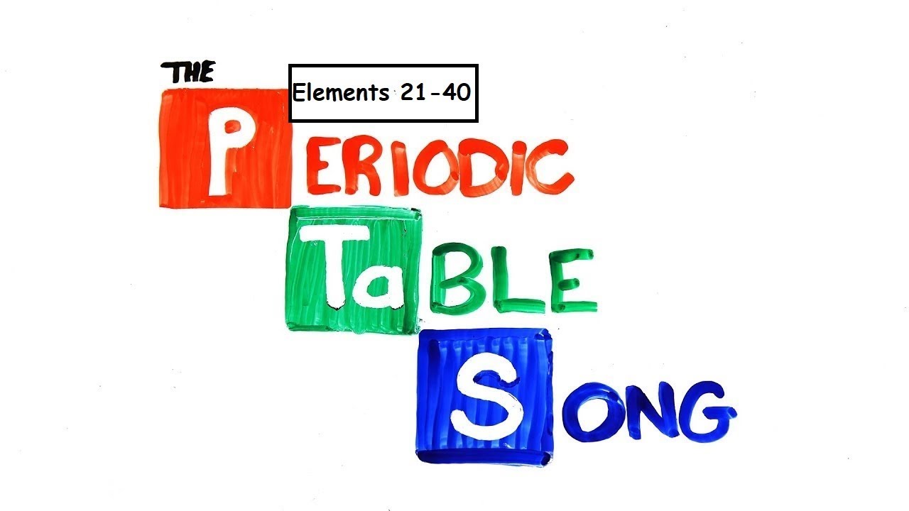 The Periodic Table Song- Elements 21-40