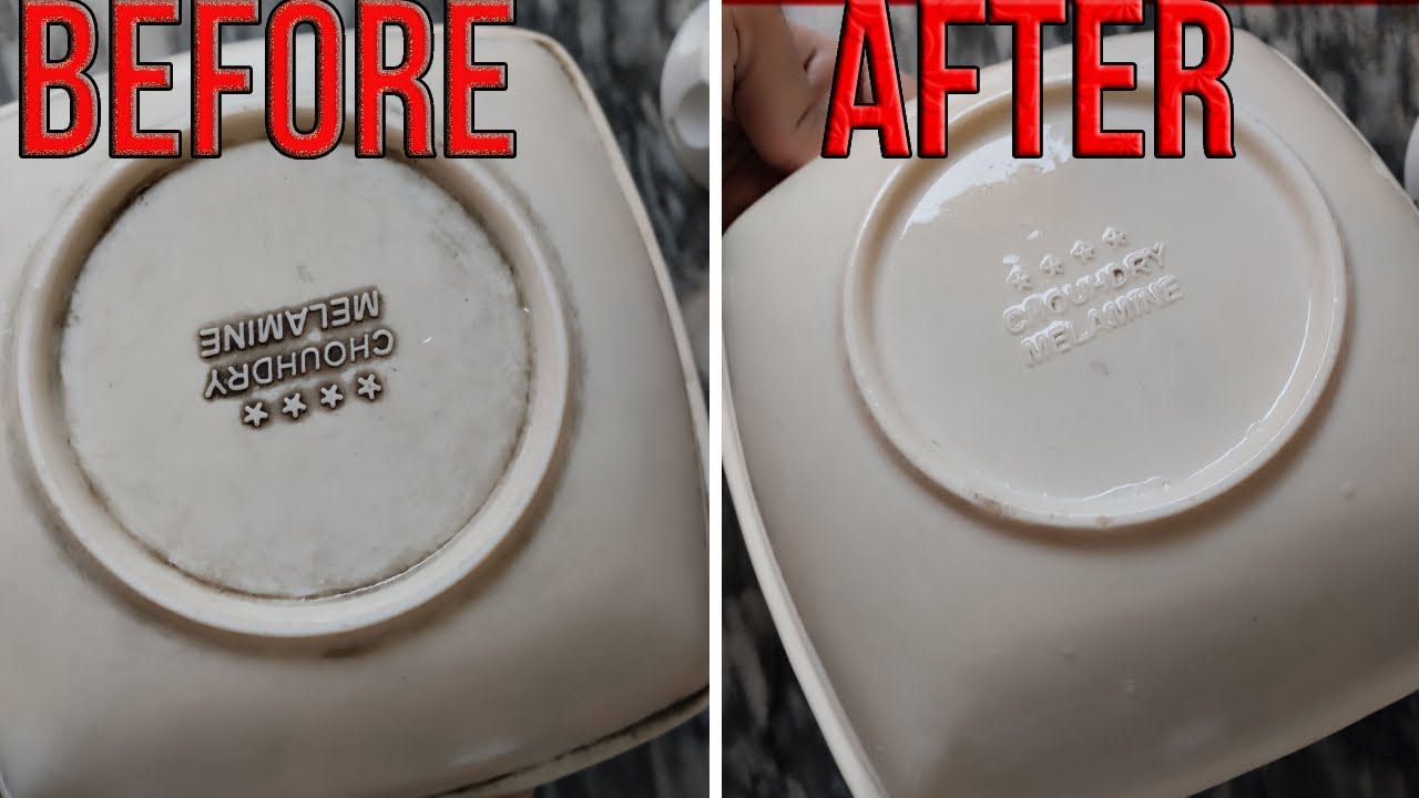 How to clean melamine plastic plates At Home. | Smart Solutions.