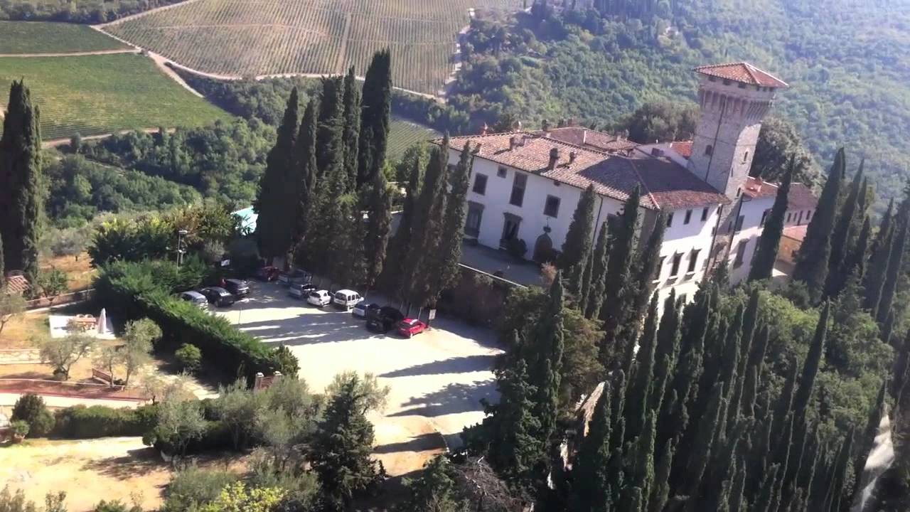 Flying on Castello Vicchiomaggio