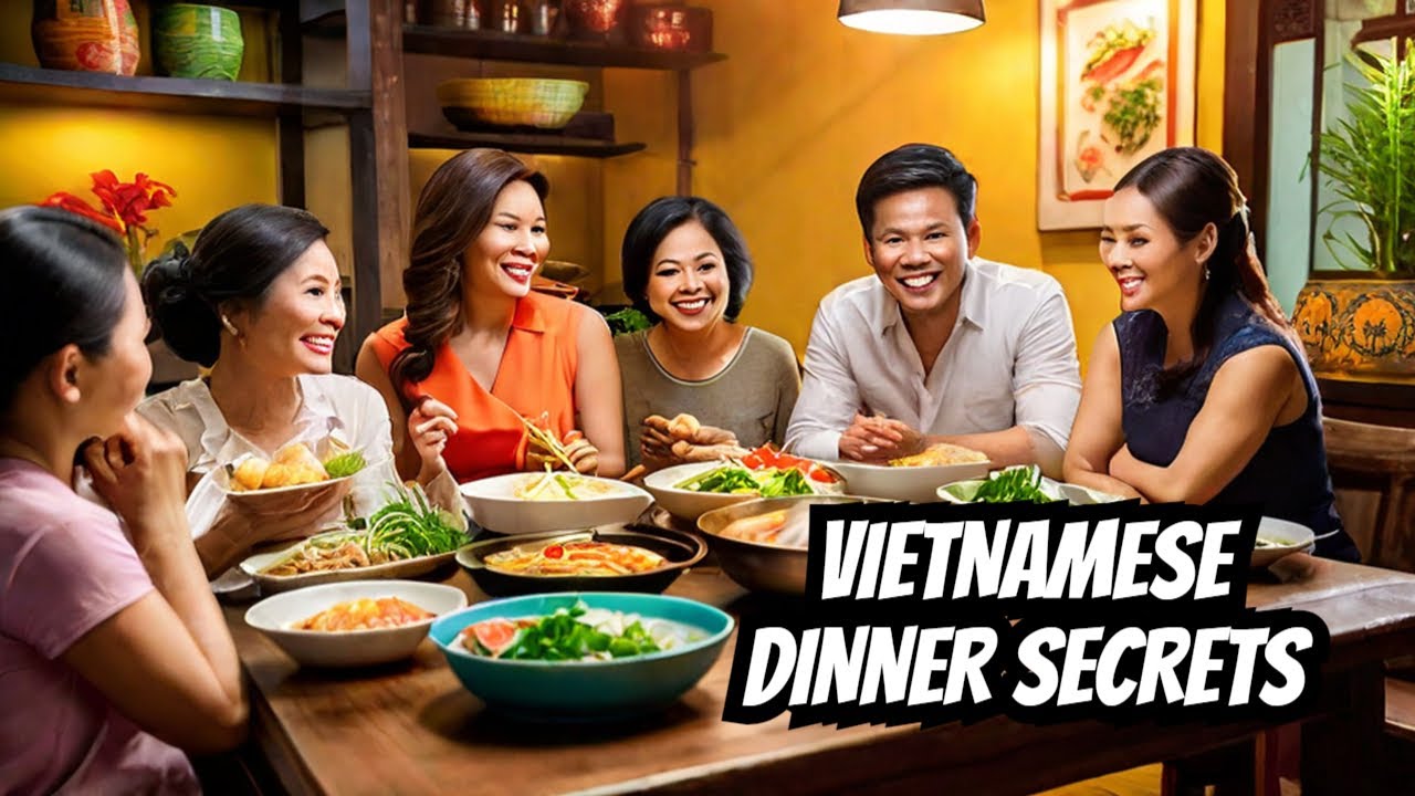 Traditional Vietnamese Family Dinner