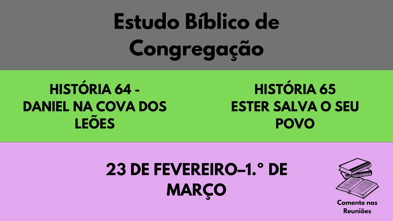 Quando a fé vence o medo - (Estudo Bíblico) - Historias 64 e 65 - 23 DE FEVEREIRO–1.º DE MARÇO
