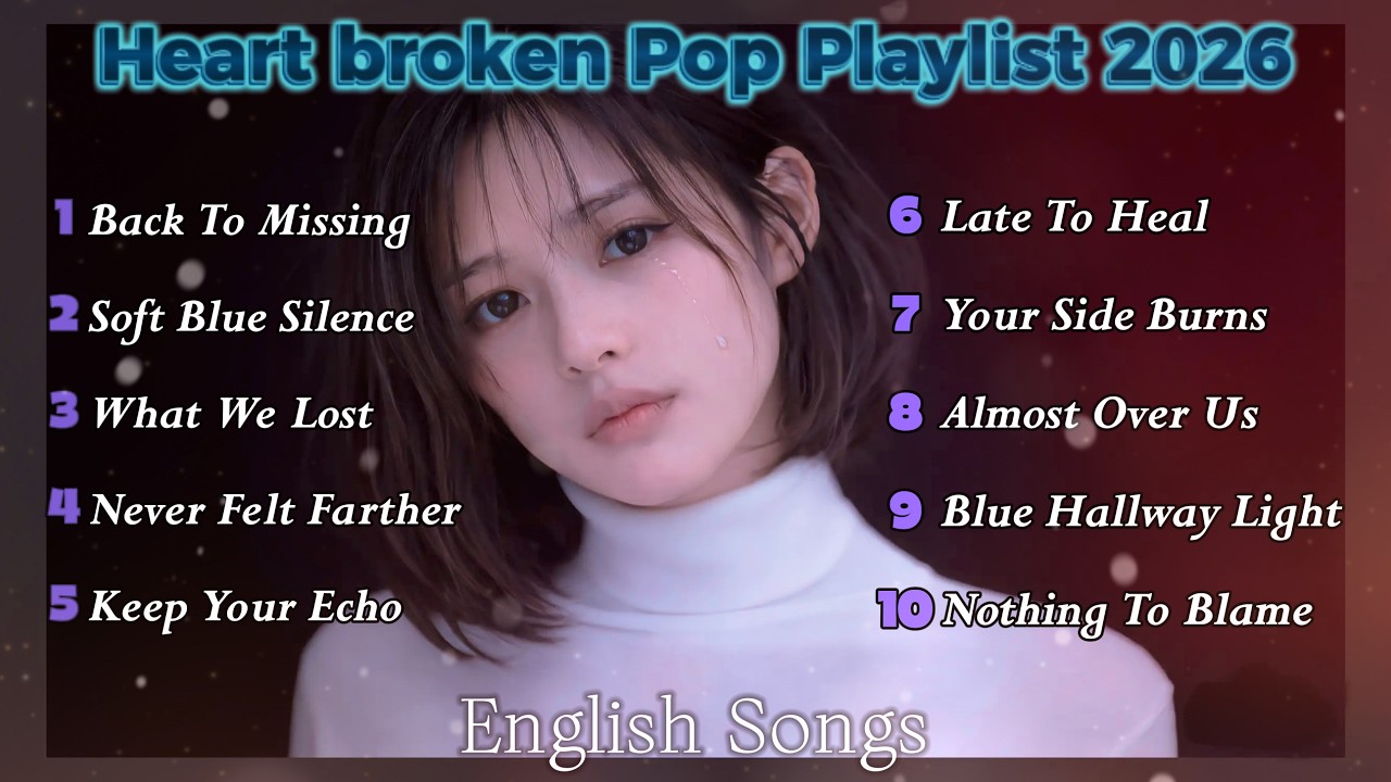 Heartbroken Pop Playlist 2026 | Sad English Songs for Late Night Feelings and Lonely Nights
