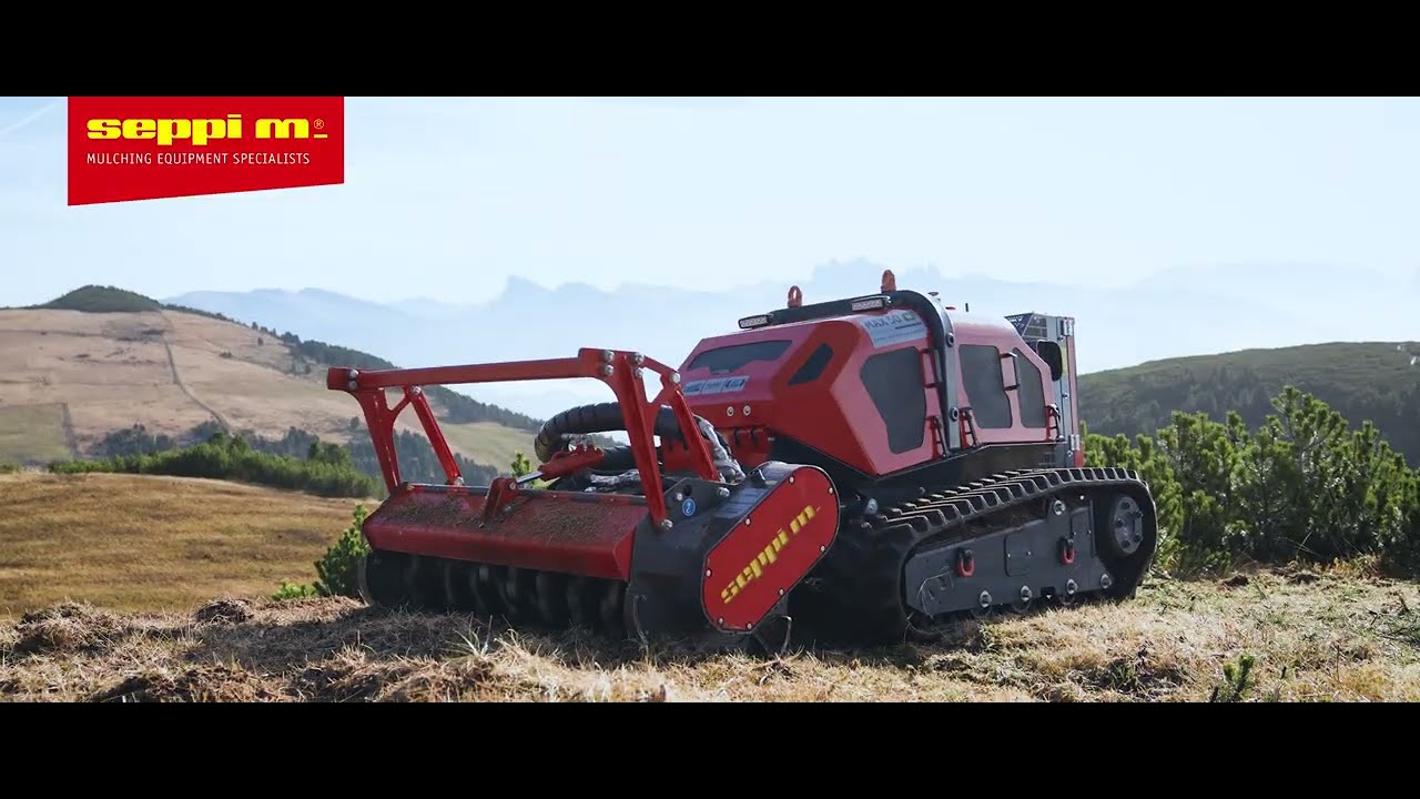 SEPPI M. - MAX 50 le + MICROFORST rc - Remote Controlled Tool Carrier with forestry mulcher
