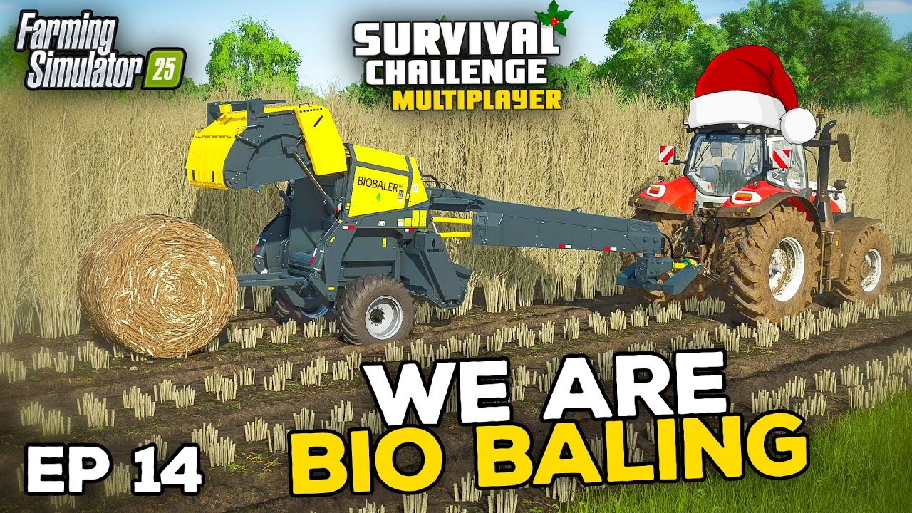 WE ARE BIOBALING POPLAR...FINALLY!!! | Farming Simulator 25 - Survival Challenge | Episode 14