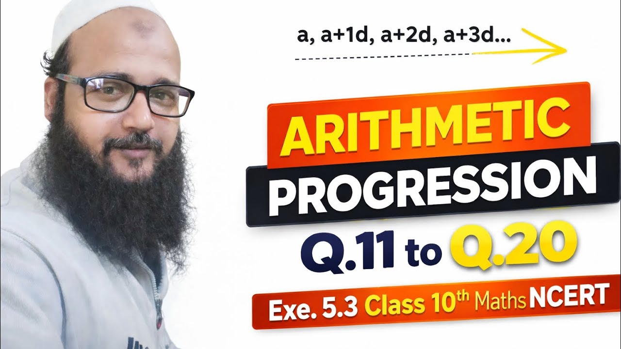#Q.11 to Q.20 Exe.5.3 Arithmetic progression #maths Ncert 