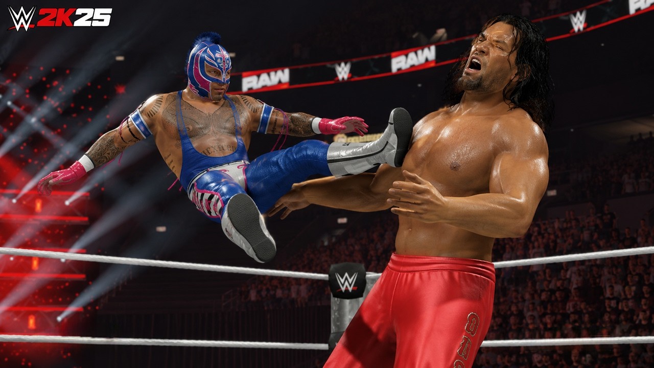 WWE 2K25 REY MYSTERIO VS THE GREAT KHALI ONE ON ONE MATCH GAMEPLAY