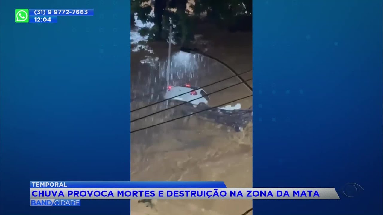 FORTE TEMPORAL CAUSA MORTES E DESTRUIÇÃO NA ZONA DA MATA DE MINAS GERAIS - JUIZ DE FORA E UBÁ