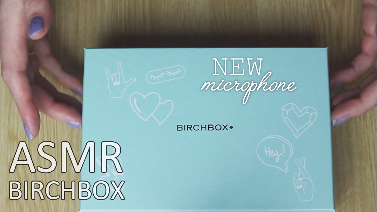 ASMR Unboxing Birchbox #16 (🎧 NEW MIC, soft spoken, packaging sounds, light tapping, make-up)