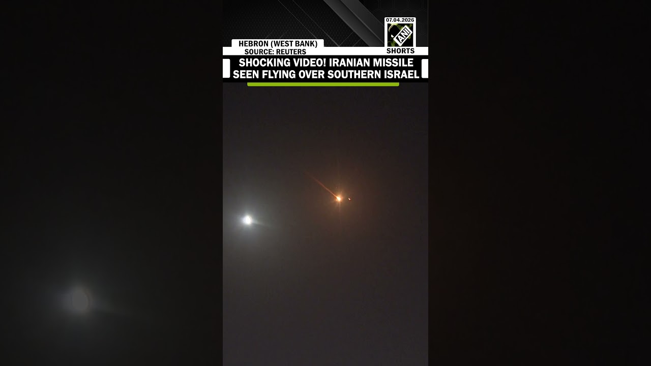 Must Watch! Iranian Missile seen flying over southern Israel amid ongoing West Asia Conflict