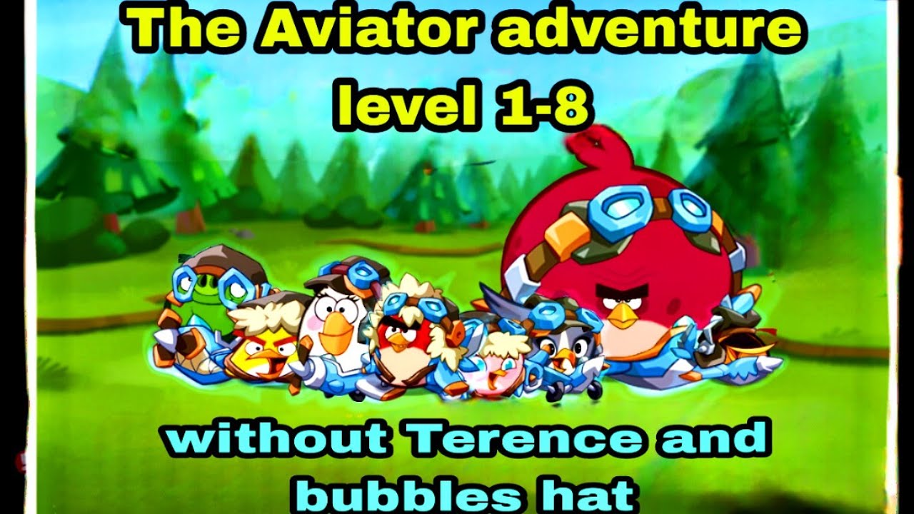 Angry birds 2 the Aviator adventure(Level 1-8) 30 may 2025 with only 5 birds#ab2 hat adventure today