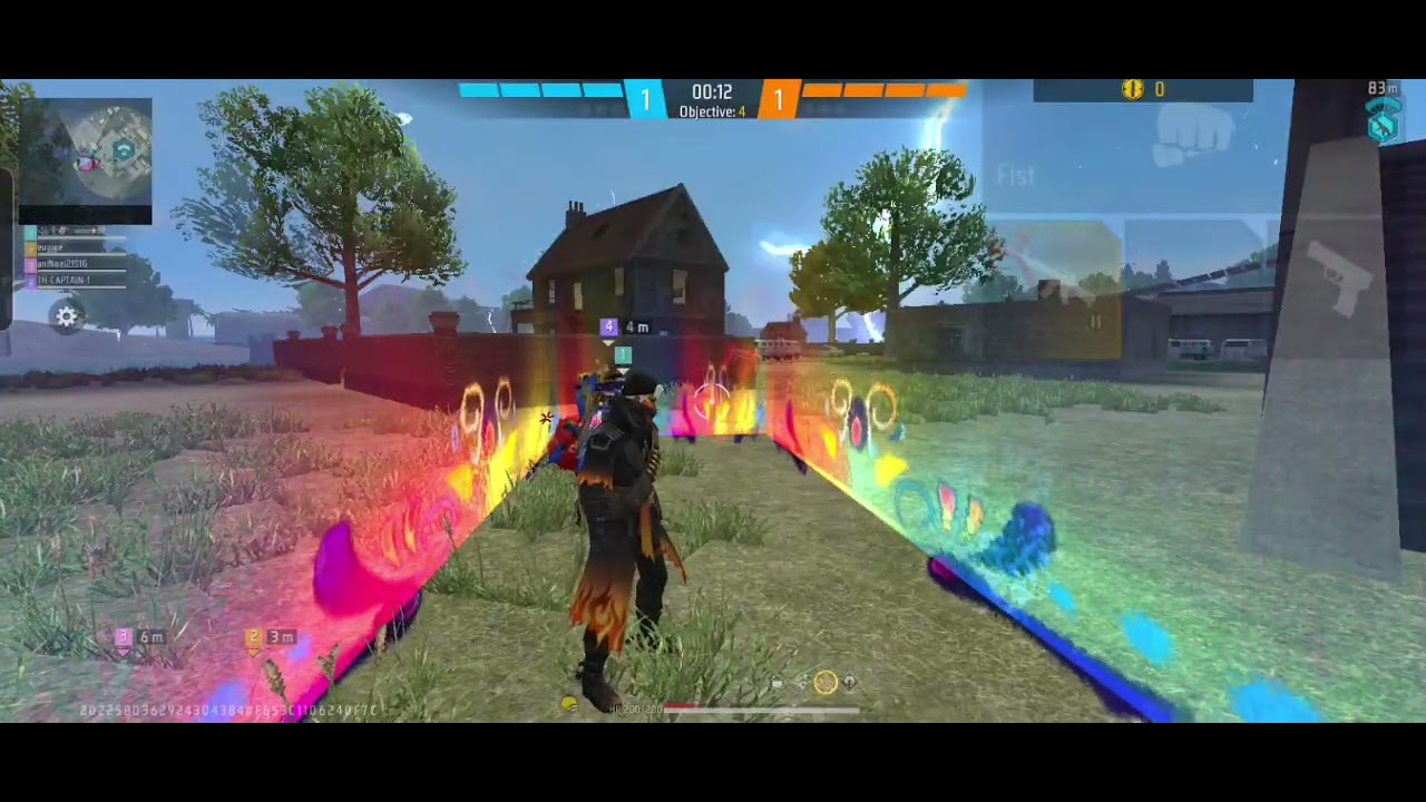 (12.kill.CR.Rank.me)1V4.ek round last mein./udhar ka ek player.mere se dar gaya/#freefire