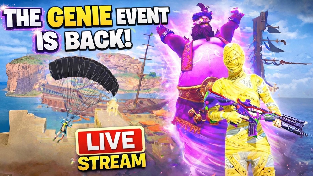 BGMI Genie Event Returns 😱 Crazy Powers & Hot Drop Live | #shortslive #live 85