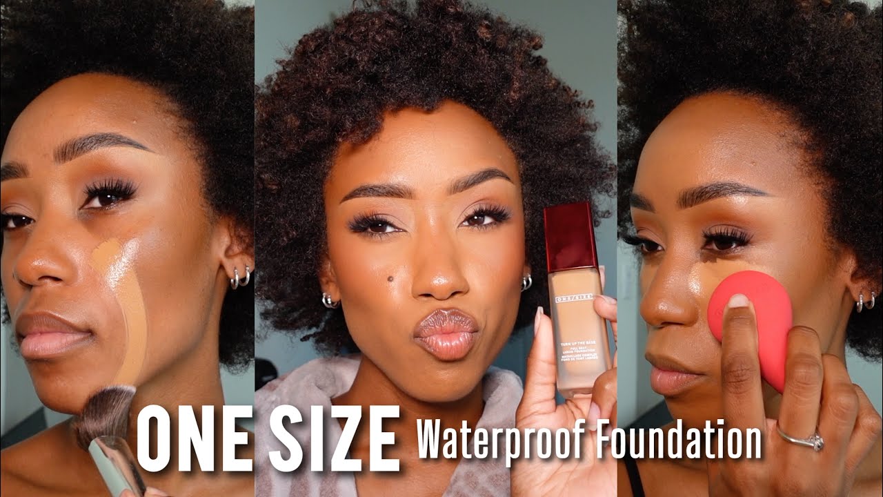 One Size Turn Up the Base Full Beat Waterproof Liquid Foundation Medium Dark 60G