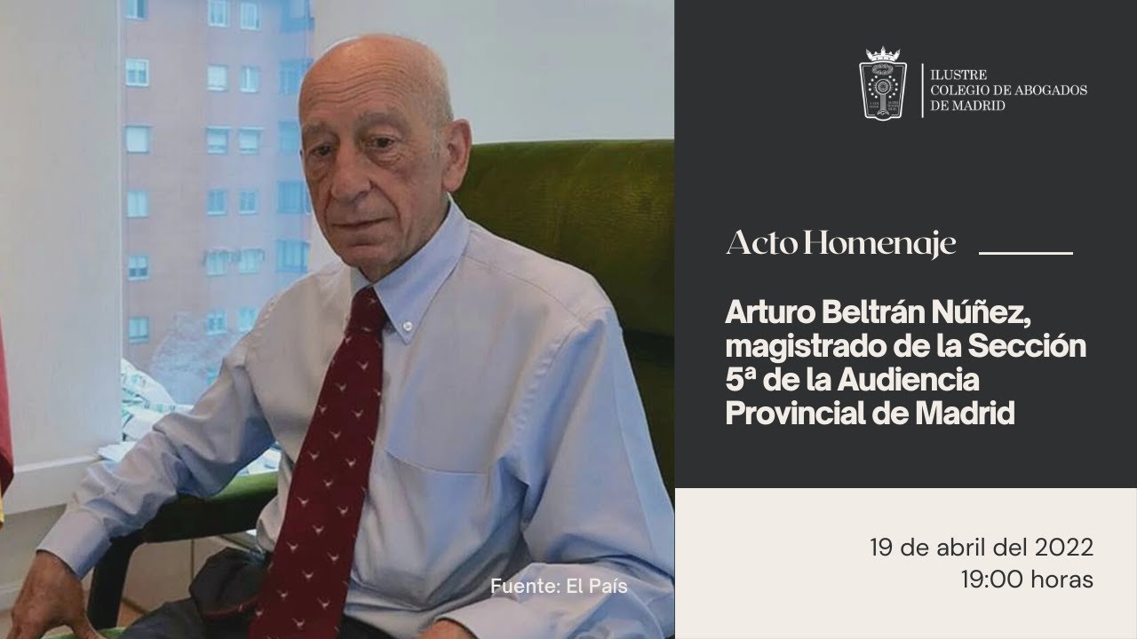 Homenaje a D. Arturo Beltrán: Toda una vida dedicada al Derecho Penal y Penitenciario