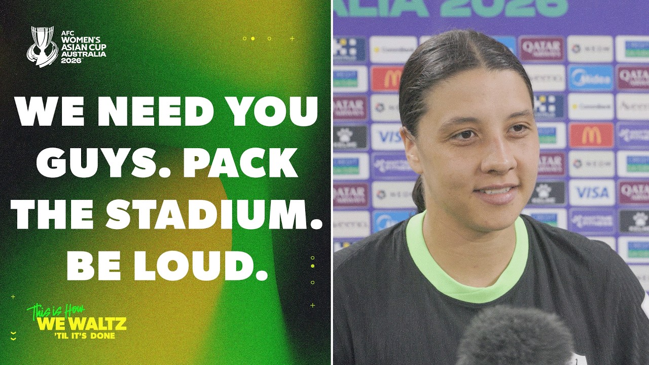 Kerr sends message to fans ahead of AFC Women's Asian Cup Final 🗣️💬