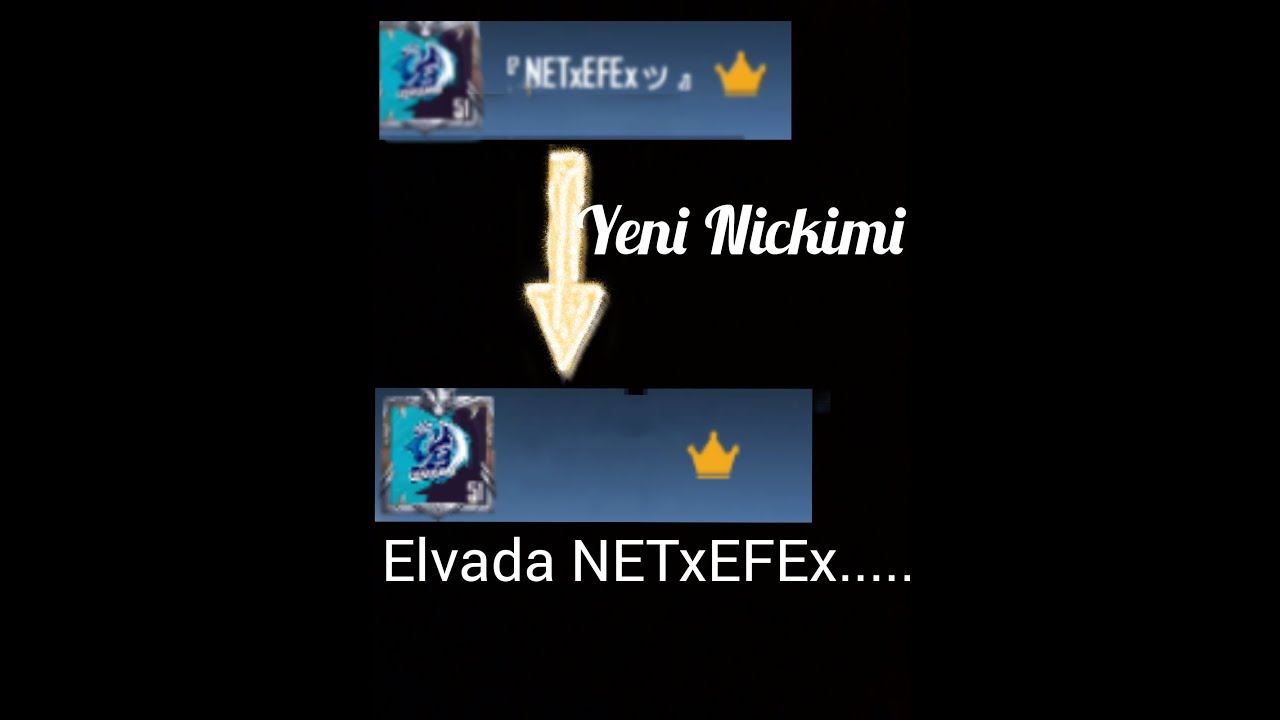 Yeni Nickim Elvada NETxEFEx 😭
