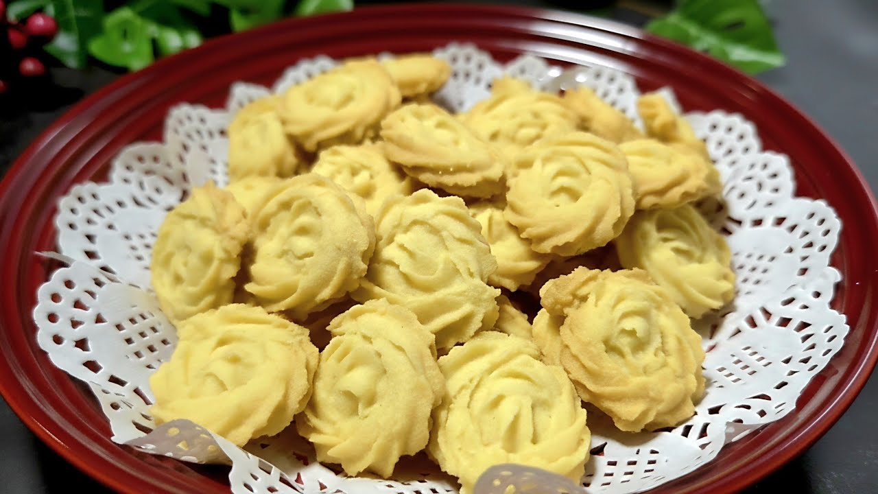 Eggless Butter Cookies Recipe | Danish Butter Cookies