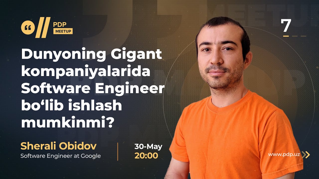 Dunyoning gigant kompaniyalarida software engineer bo’lib ishlash mumkinmi? | Sherali Obidov | #7