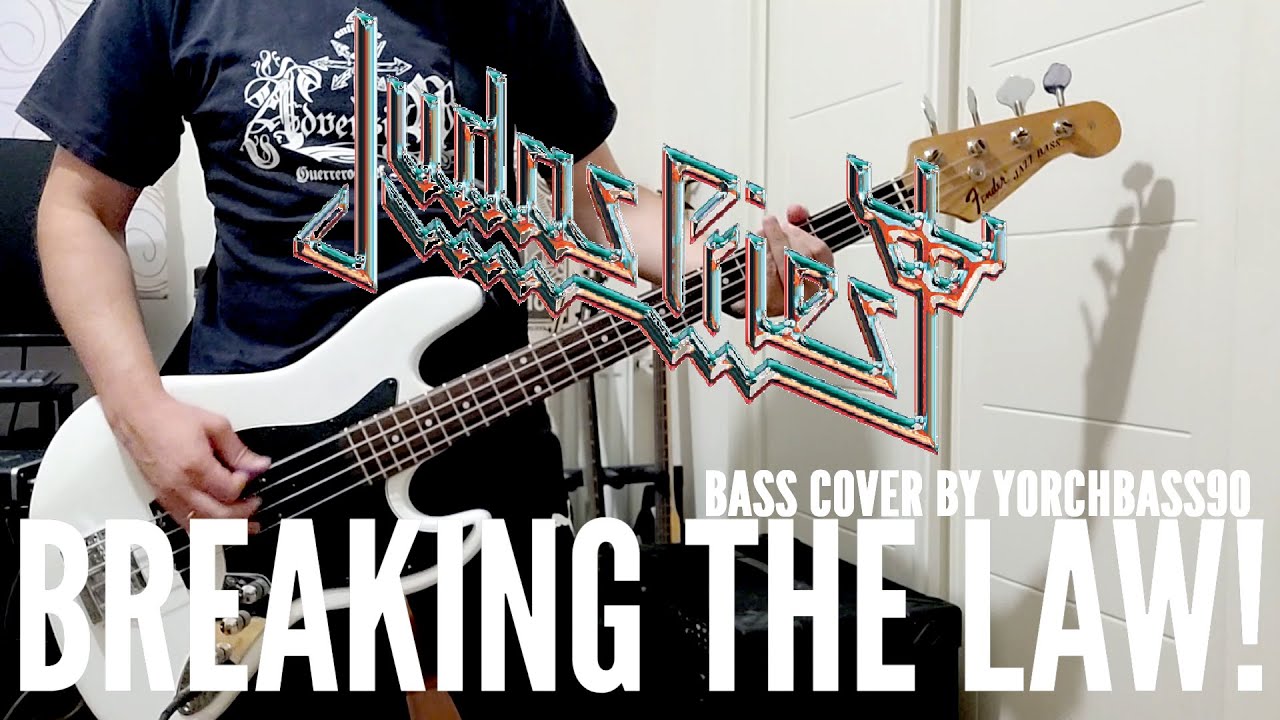Judas Priest - Breaking The Law (Bass Cover + Lyrics) 4K 🎸🎸