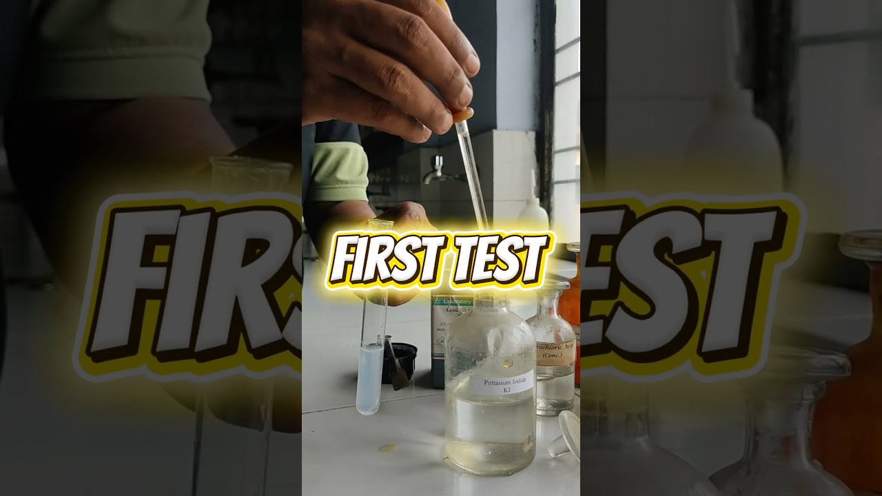 Simple test for Lead ion  #cbse12thchemistry #experiment #colourchanging #chemistrylab