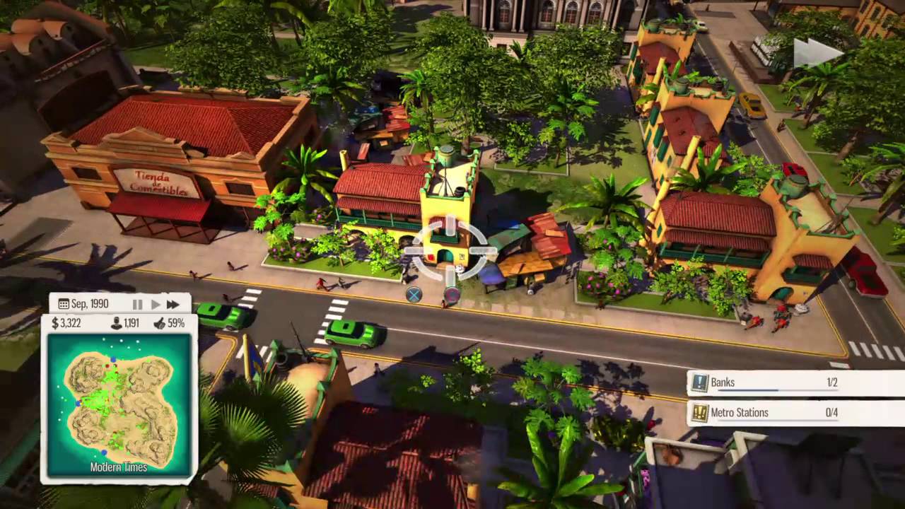 Tropico 5 - Campaign ' Mission - Back to the past! - hard mission ah! | PS4