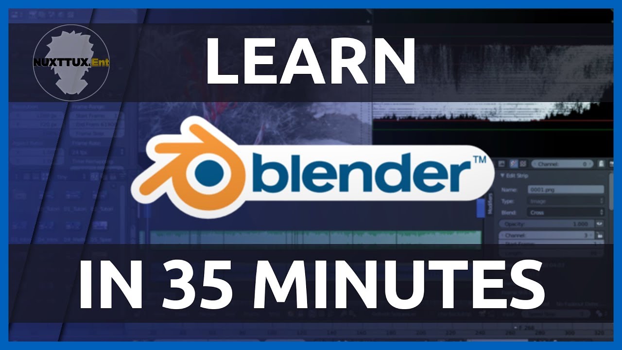Getting Started in Blender | Videos Editing Tutorial (Beginners+) | Nuxttux