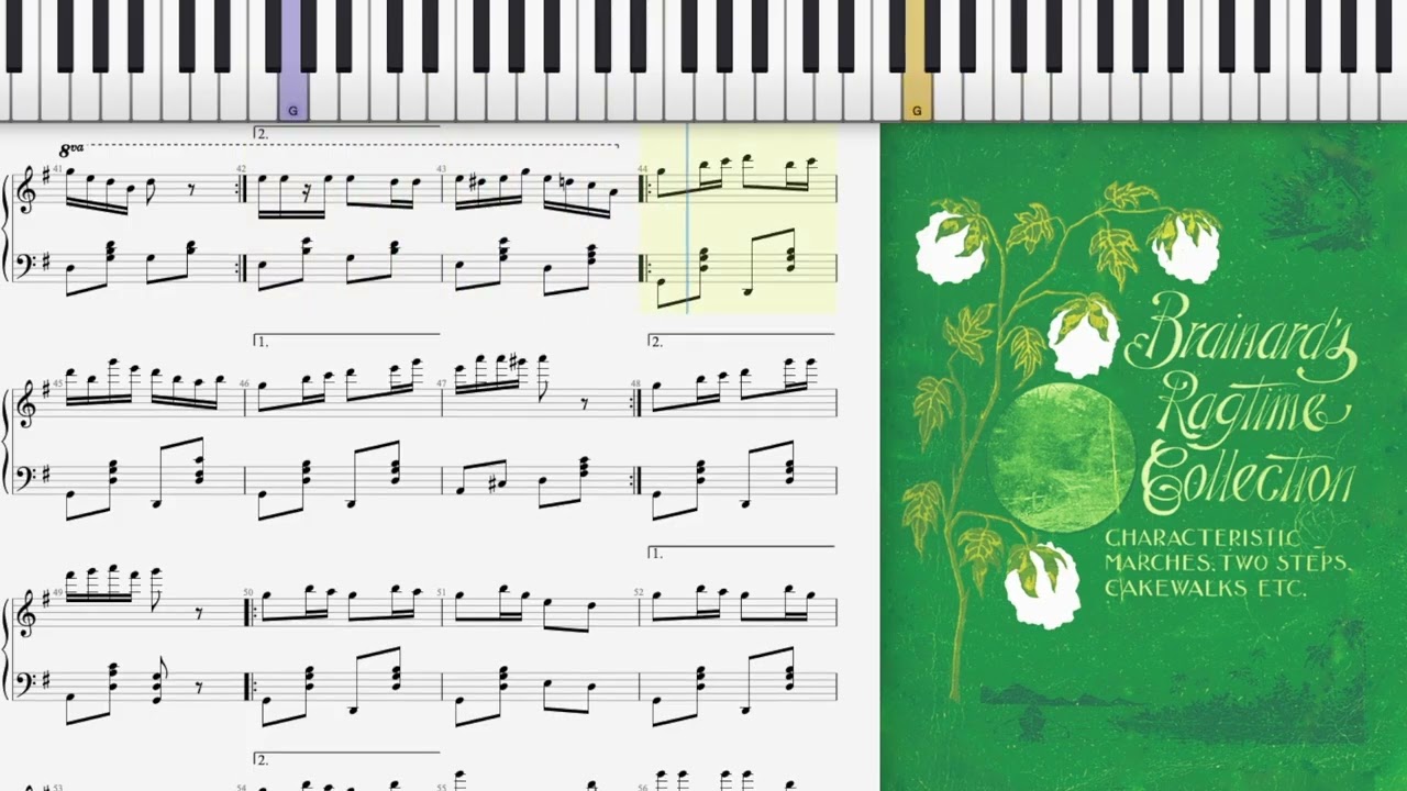 1892 Ragtime piano music by R. A. Phelps
