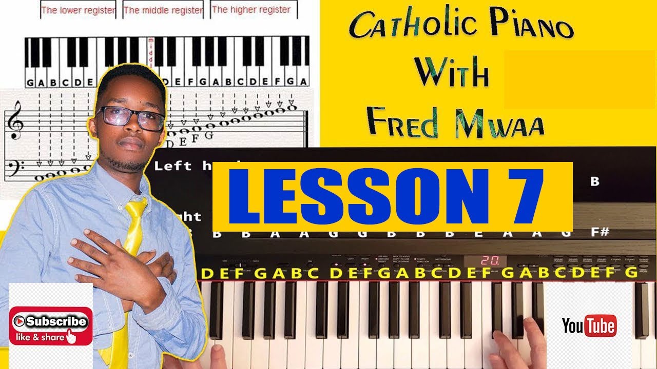 How to play Jina Maria #lesson7 Catholic song on piano keyboard