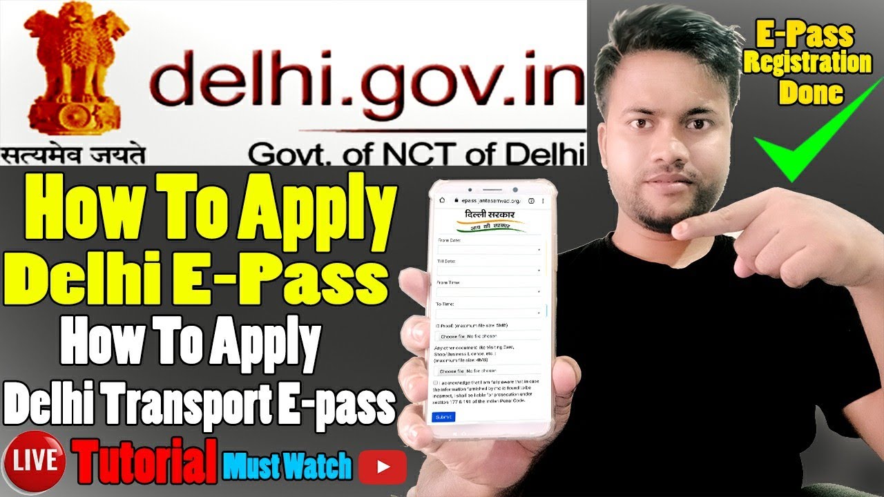 🔴Live Tutorial🔥How To Apply Delhi E-Pass | How To Apply E-Pass For Delhi | Delhi Epass Registration|