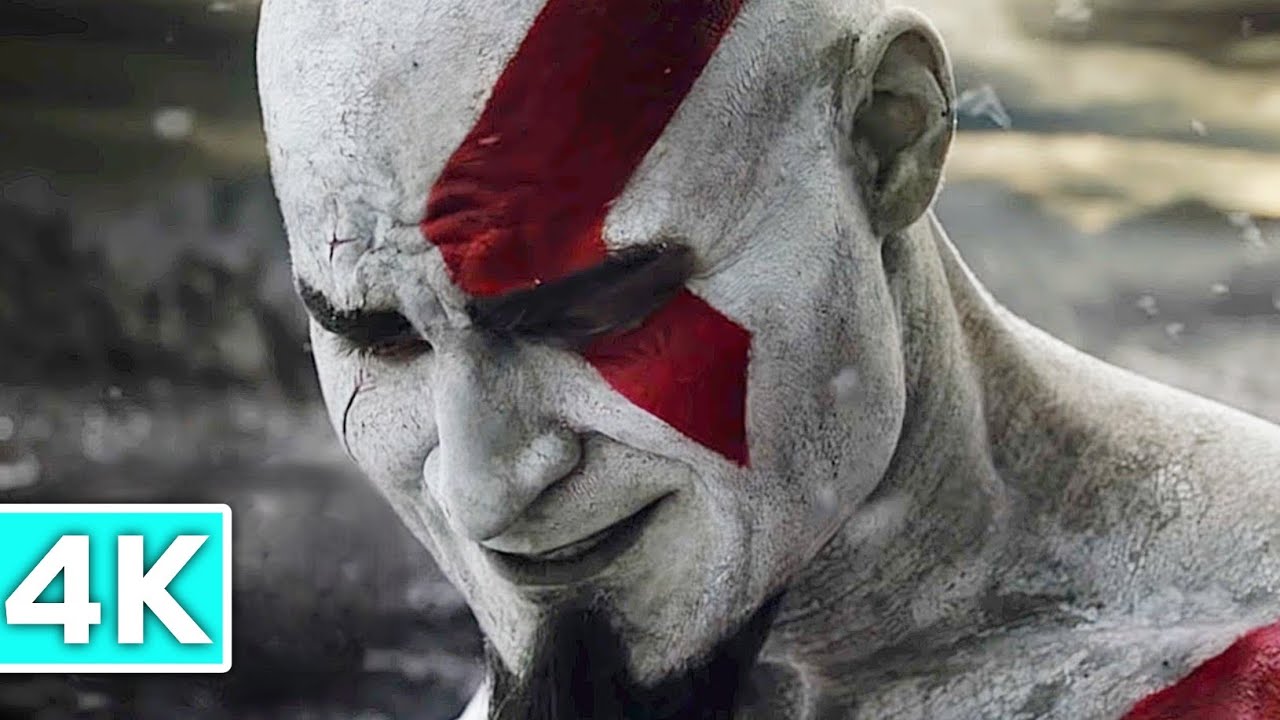 How Kratos Turned White & Got Red Tattoo Scene 4K ULTRA HD - GOD OF WAR Kratos Gets Red Tattoo