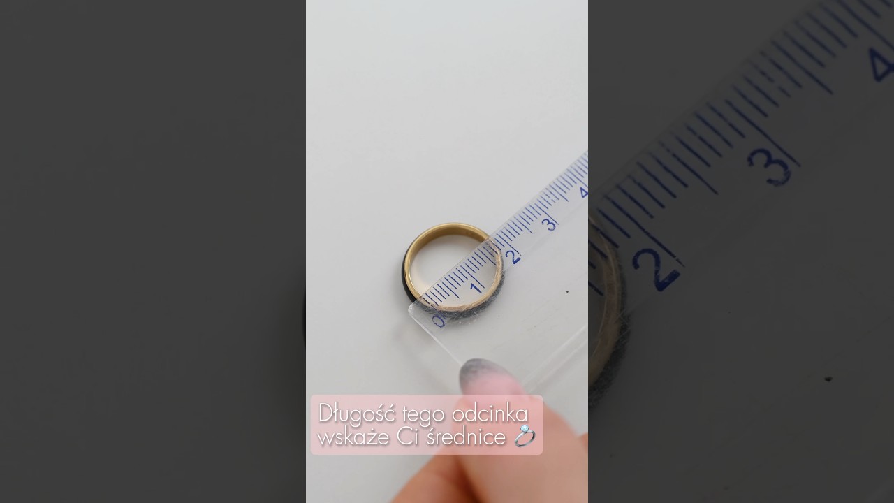 Jak zmierzyć rozmiar pierścionka? 💍 #shorts