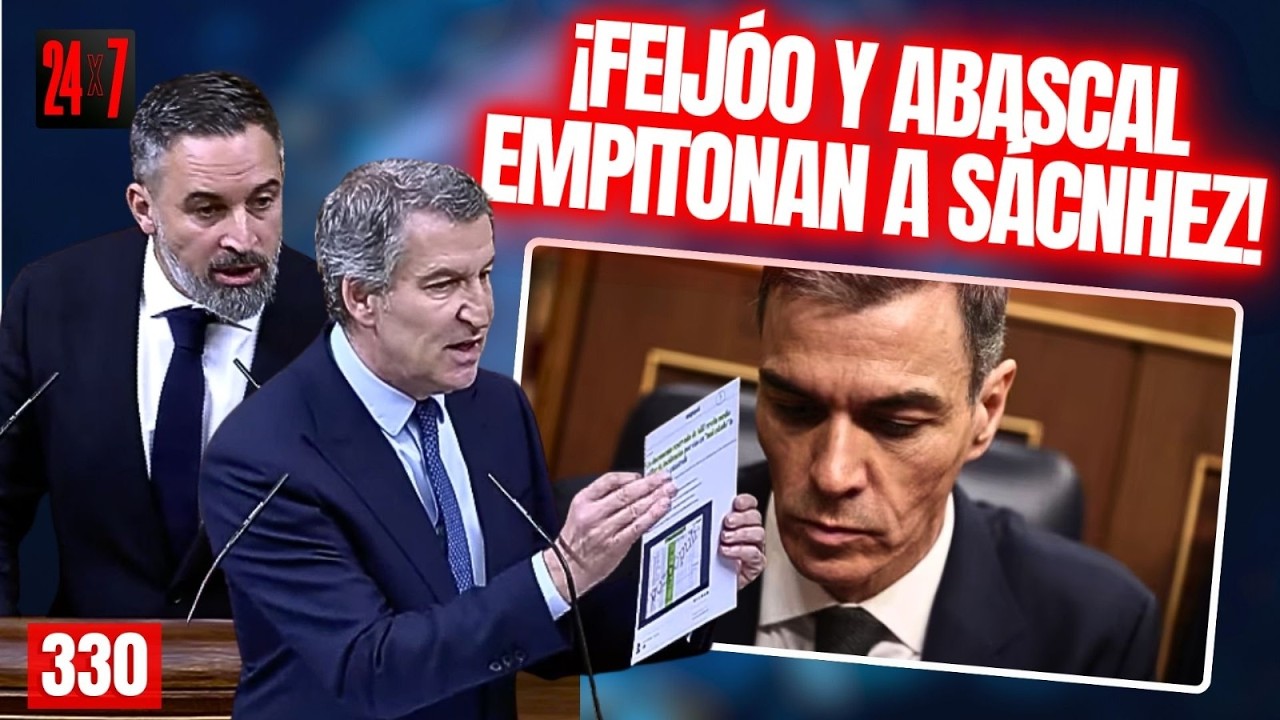 24x7: Abascal y Feijóo empitonan a Sánchez por burlarse de las víctimas de Adamuz