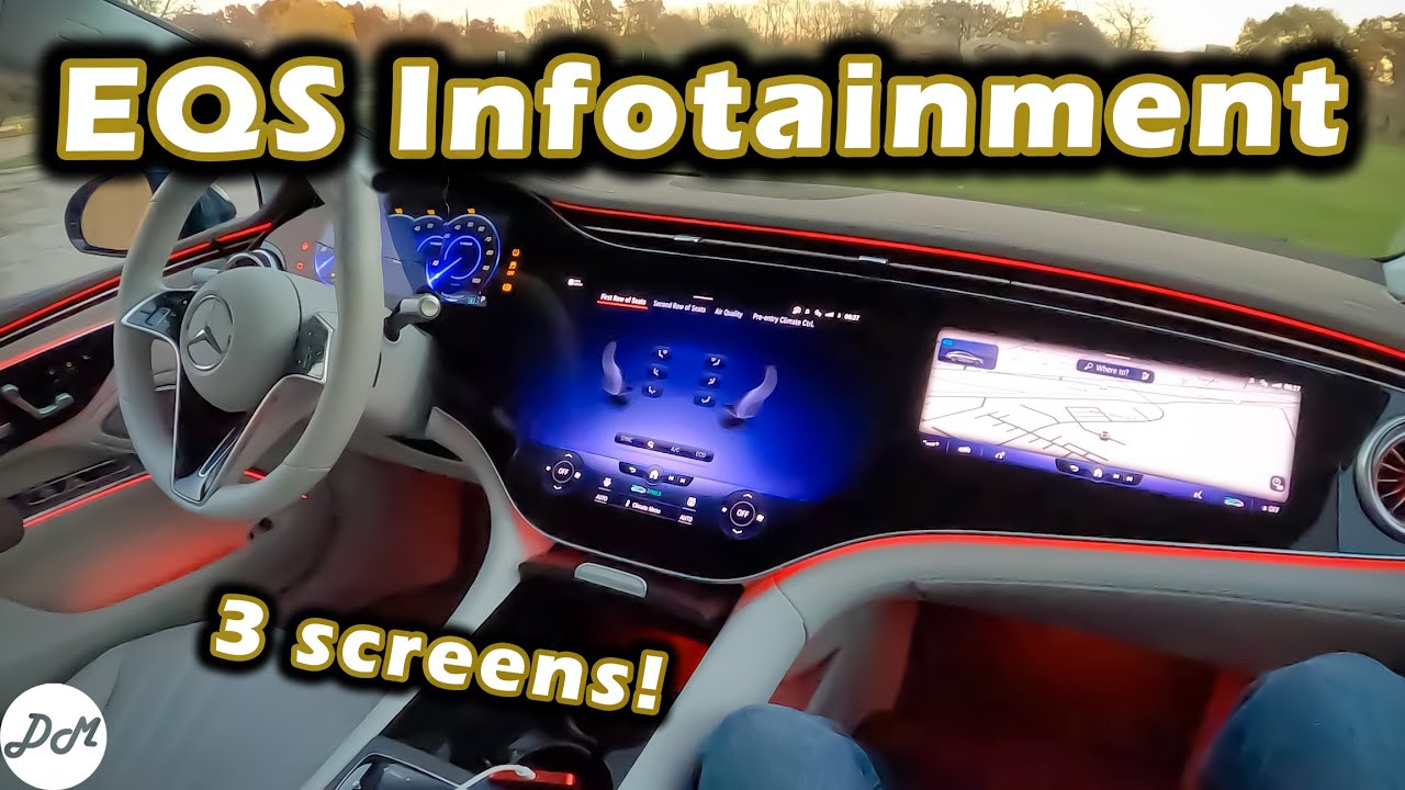 2022 Mercedes-Benz EQS – Infotainment Demo | How to Use Touchscreen, Apple CarPlay, Android Auto