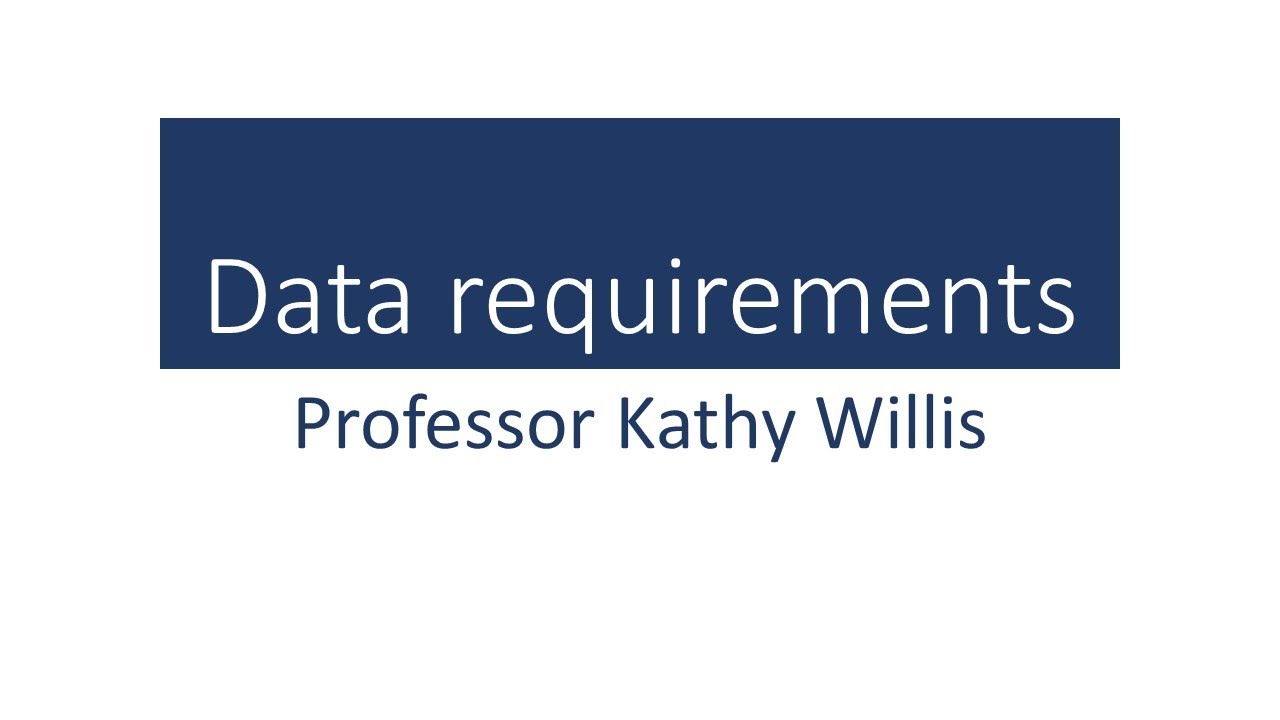 Data requirements for a natural capital approach - what the NCC recommend.