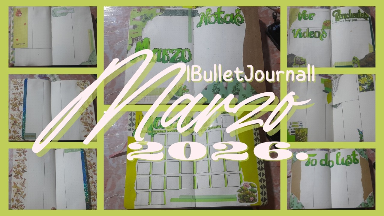 |BulletJournal| Mi bujo para Marzo del 2026.