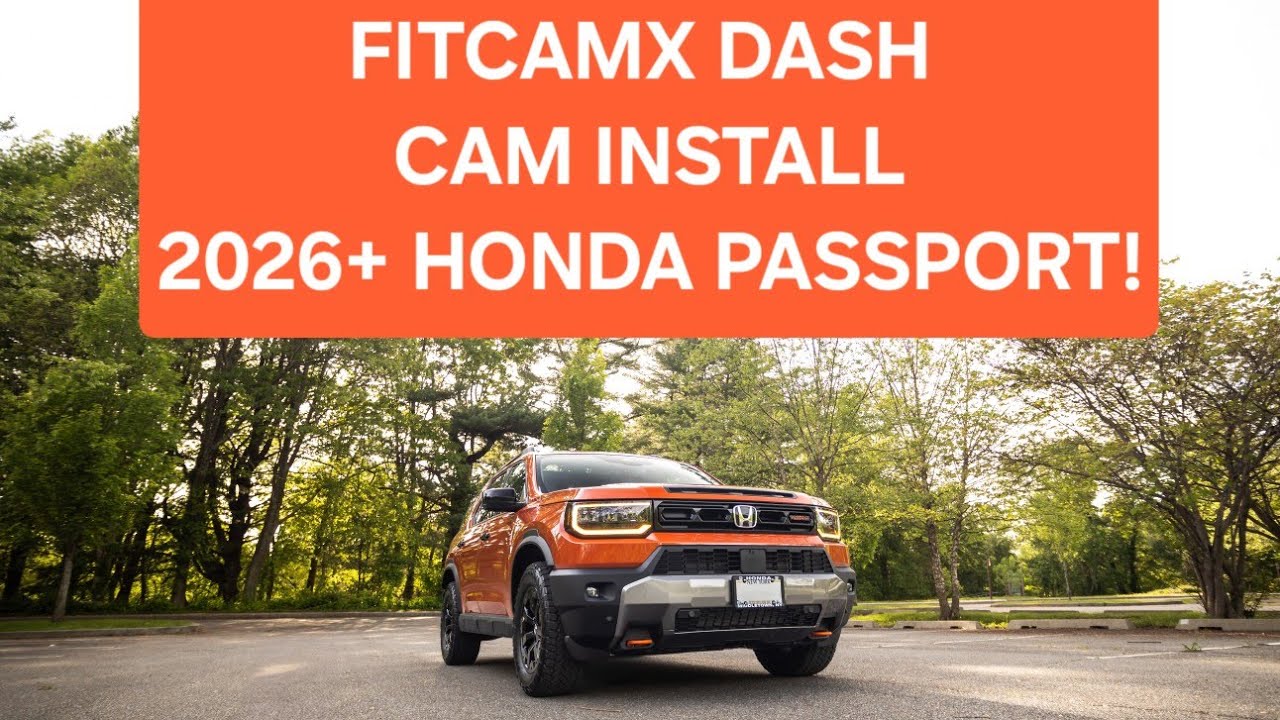 2026 Honda Passport Hidden Dashcam Install FITCAMX!
