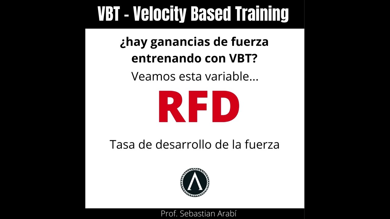 RFD - rate of force development (tasa de desarrollo de la fuerza)