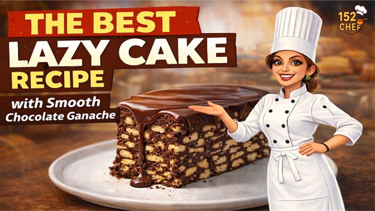 The Best Lazy Cake Recipe with Smooth Chocolate Ganache | The 152 Chef