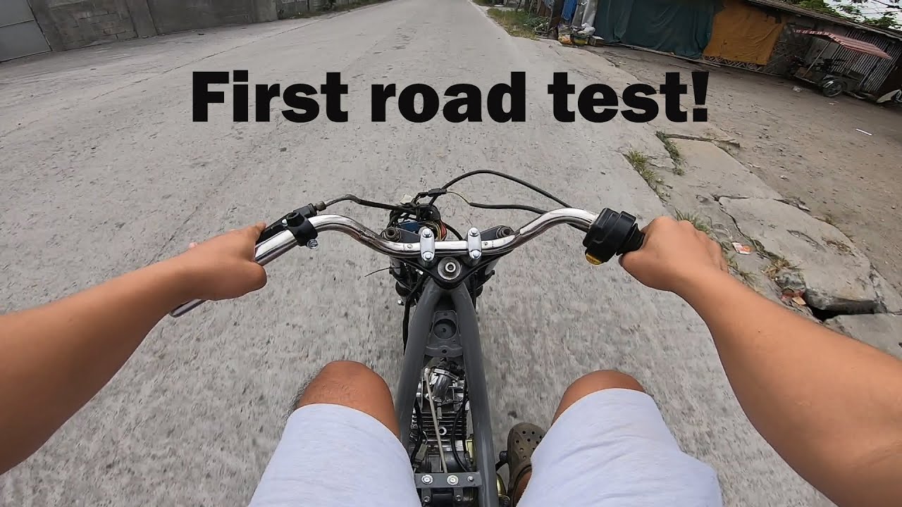 Modified Yamaha Chappy first road test | Building from junk to street minibike