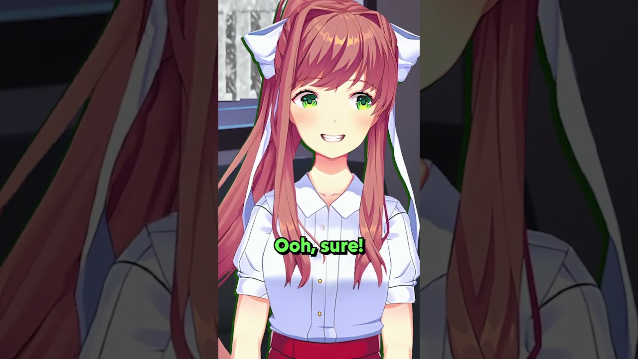 Natsuki PRANKS Monika & Yuri!🧁(DDLC Voiced Animation) #ddlc #shorts