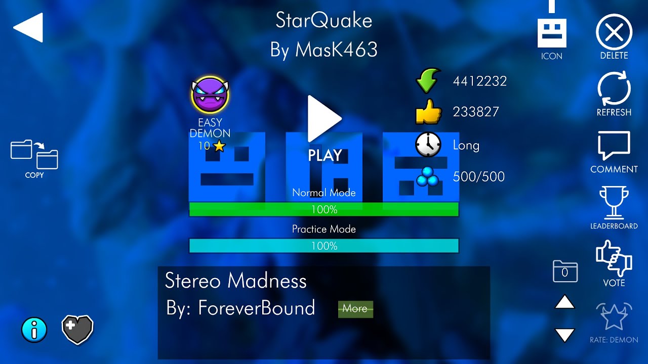 StarQuake by MasK463 100% with clicks!