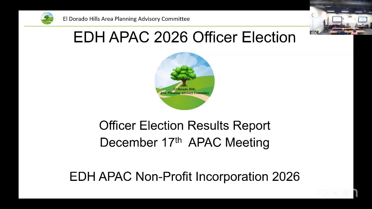 El Dorado Hills APAC 6PM Wed Nov 12, 2025 HYBRID Meeting