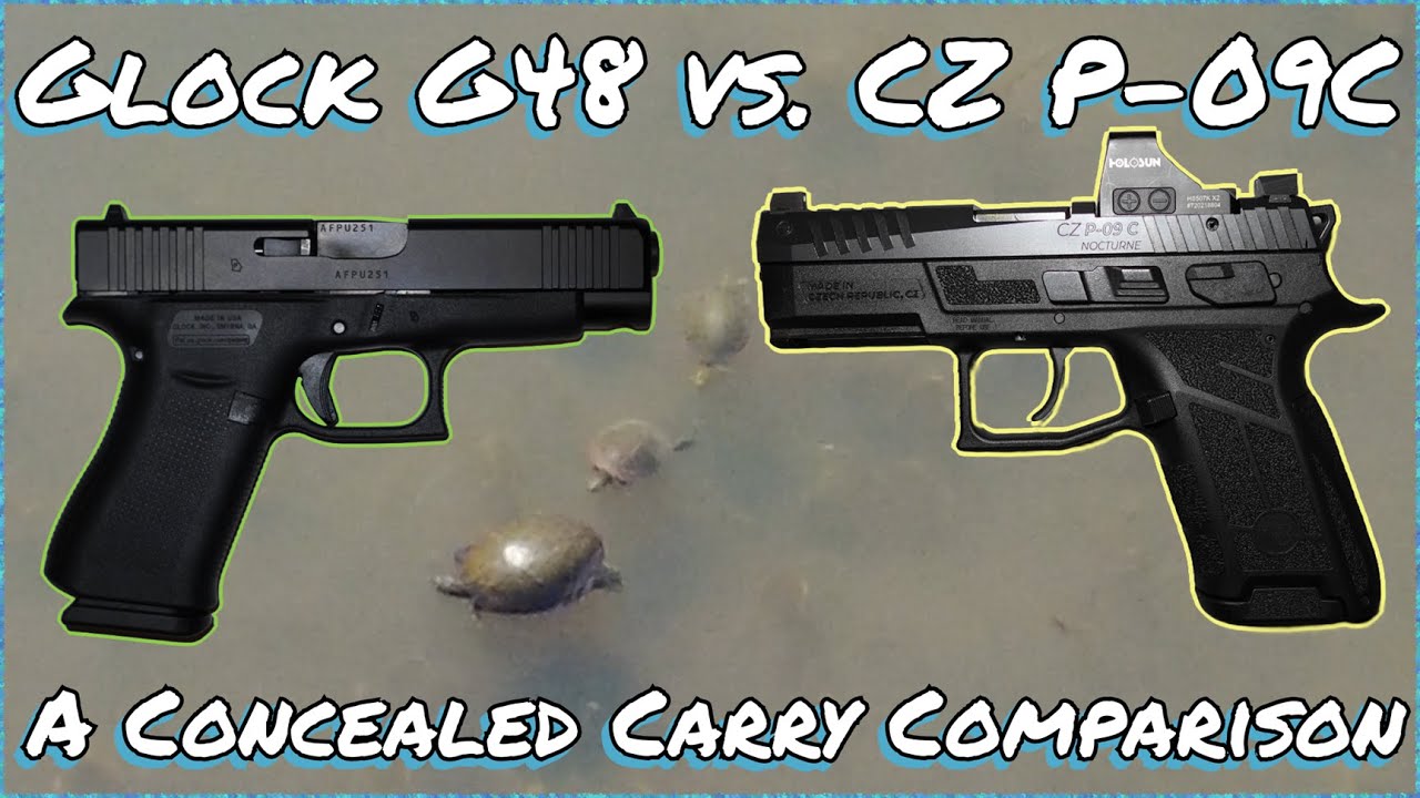 CZ P-09c Nocturne vs. Glock G48 - A Compact Concealed Carry Comparison