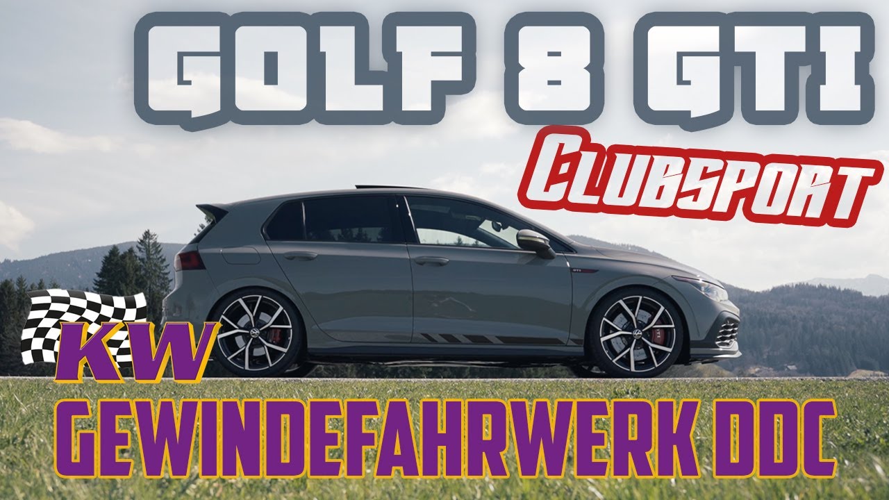 GOLF 8 GTI CLUBSPORT | KW DDC Gewindefahrwerk  - Werk 2 | 4K