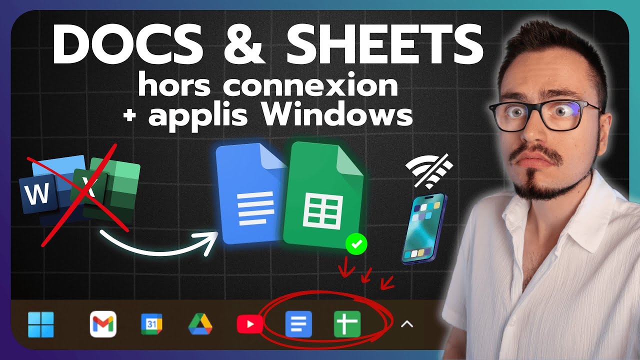 Google Docs & Sheets en appli PC et sans internet ! l’astuce cachée