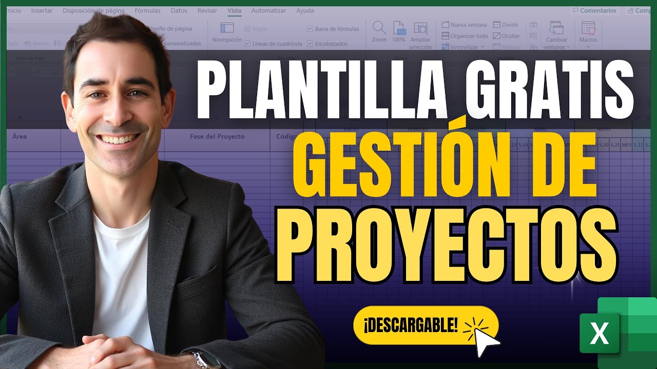 💻 PLANTILLA GRATIS EXCEL 2026 📋 Gestión de PROYECTOS 📊 Descárgala Gratis en la Descripción 🔽