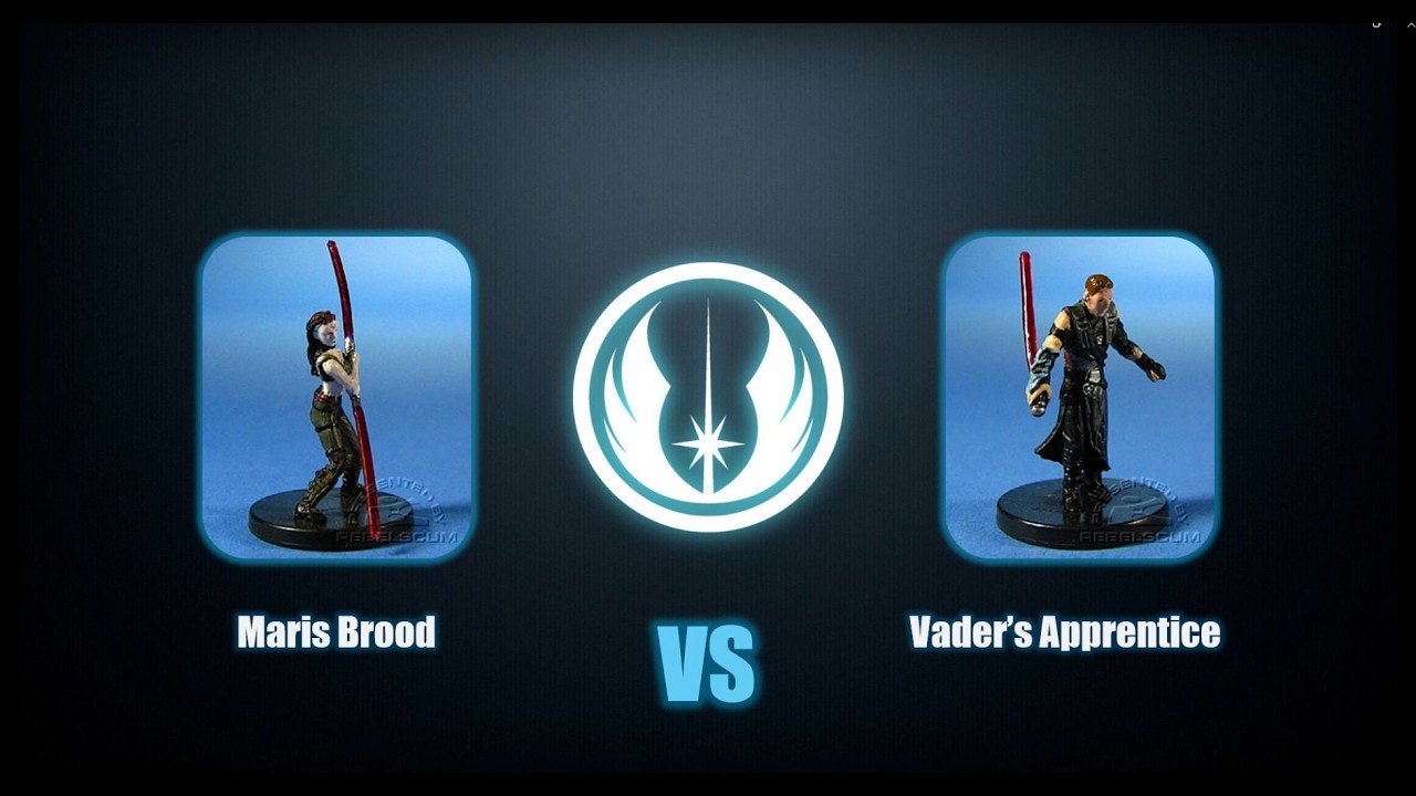 Star Wars Miniatures Duels: Maris Brood vs Vader's Apprentice