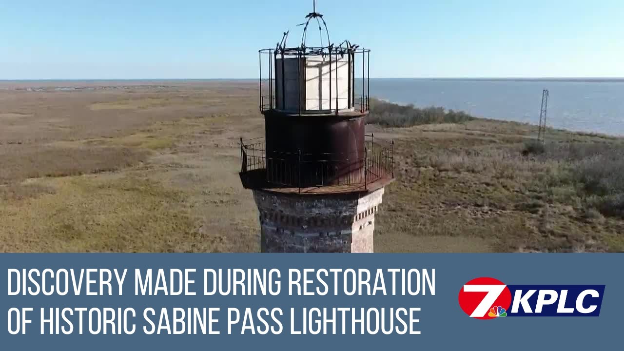 Discovery made during restoration of historic Sabine Pass Lighthouse stairwell