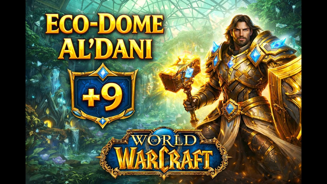 Word of Warcraft, Eco Dome Al'Dan mythic +,9 Protection Paladin Tank - Midnight Pre-Patch